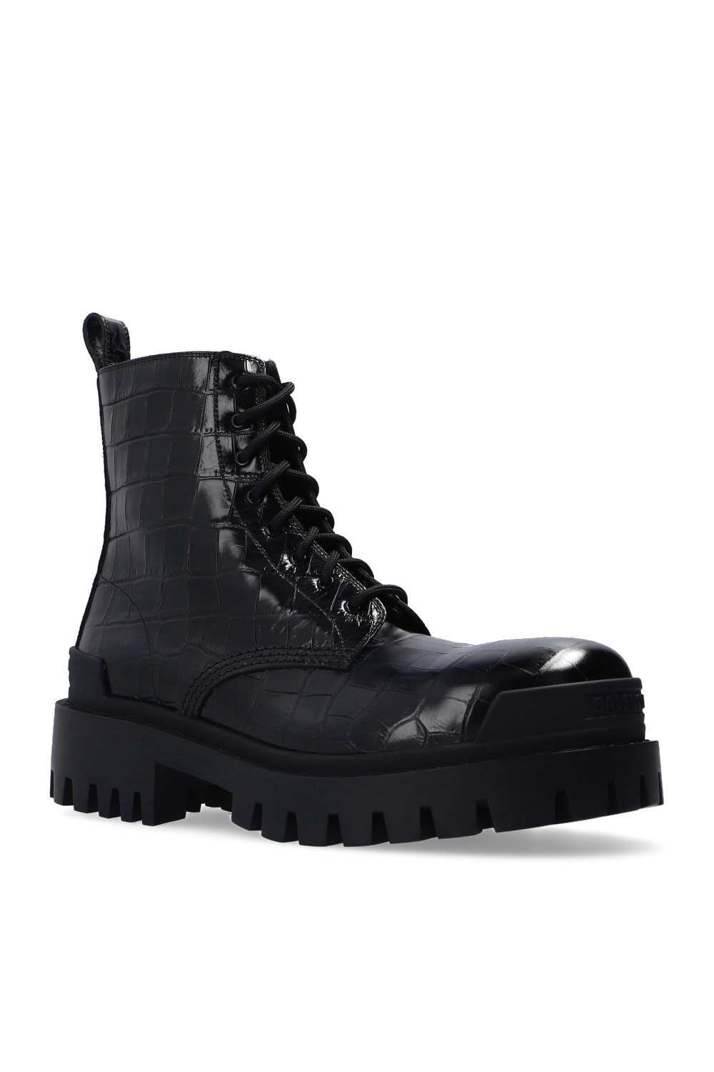 Black 'Strike' lace-up ankle boots Balenciaga - Vitkac Canada